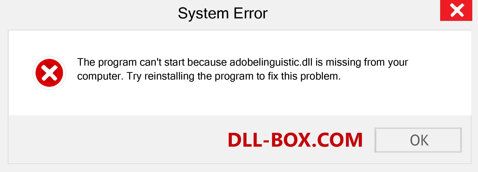  adobelinguistic.dll file is missing?. Download for Windows 7, 8, 10 - Fix  adobelinguistic dll Missing Error on Windows, photos, images